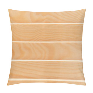 Personality  Background Of Pale Brown, Laminated Plastic, With Wood Imitation, Top View, Banner Pillow Covers
