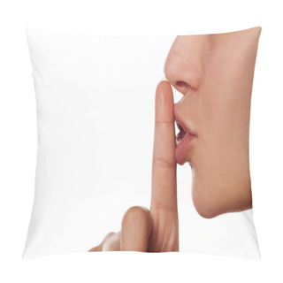 Personality  Finger On Lips Pillow Covers