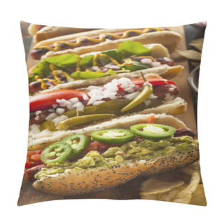 Personality  Gourmet Grilled All Beef Hots Dogs Pillow Covers