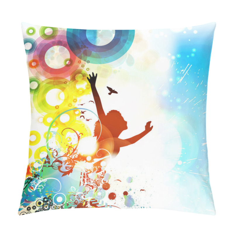 Personality  Music event background. Vector eps10 illustration. pillow covers