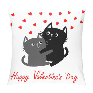 Personality  Hugging Cats Couple Pillow Covers