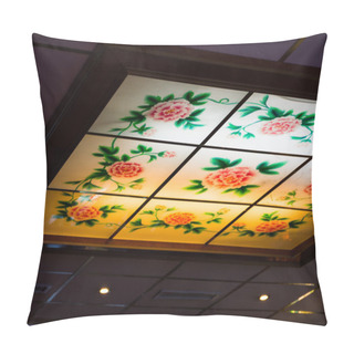 Personality  Chinese Restaurant Skylight Traditional Typical Flowers Roses Il Pillow Covers