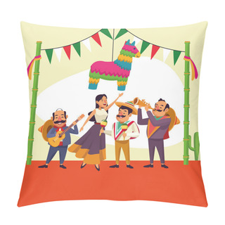 Personality  Mexicans Cinco De Mayo Cartoon Pillow Covers