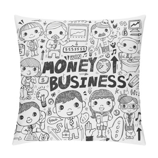 Personality  Doodle Business Element Pillow Covers