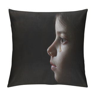 Personality  A Girl Cry In Dark Pillow Covers
