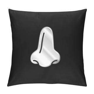 Personality  Big Nose Silver Plated Metallic Icon Pillow Covers