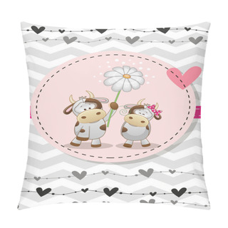 Personality  Two Cows Pillow Covers