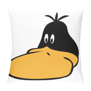 Personality  Black Duck Face. Pillow Covers