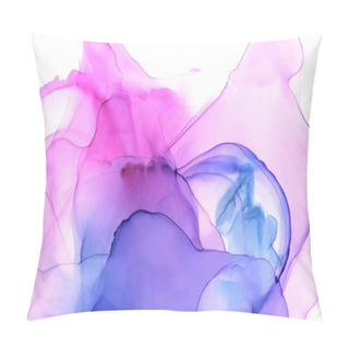 Personality  Hand Painted Ink Texture. Abstract Background   Pillow Covers