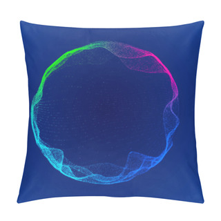 Personality  Space-time Portal. Abstract Grid Wormhole. Futuristic 3d Portal. Cosmic Wormhole. Funnel-shaped Tunnel. Spiral Technology. 3d Rendering. Pillow Covers