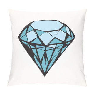 Personality  Diamond. Vector Sketch Pillow Covers
