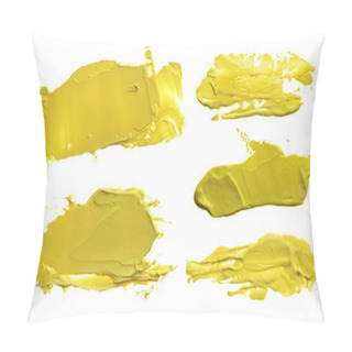 Personality  Collection Of Abstract Acrylic Color Brush Strokes Blots. Pillow Covers