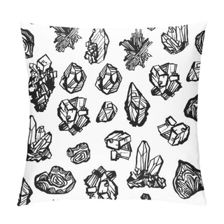 Personality  Crystals Minerals Rocks Pattern Pillow Covers