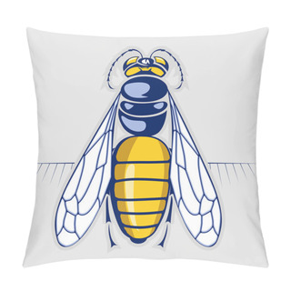 Personality  Bee Honey. Sting Insect Pillow Covers