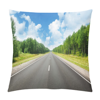 Personality  Road In Forest Pillow Covers
