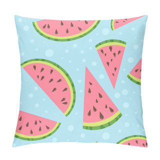 Personality  Watermelon Vector Colorful Seamless Pattern Pillow Covers