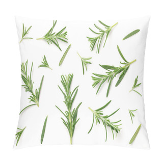 Personality  Rosemary Isolated On White Background Pillow Covers