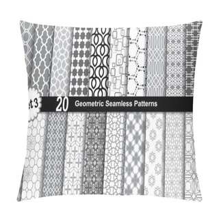 Personality  20 Geometric Seamless Patterns Pillow Covers