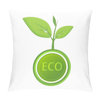 Personality  Vector Eco Icon. Vector Illustration. Pillow Covers