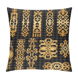 Personality  Vector Collection Of Celtic Ornate Elements Pillow Covers