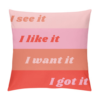 Personality  Girl Power Inspiration Quote Vector Illustration. Pillow Covers