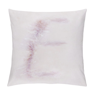 Personality  Scar Letter E On Human Skin Pillow Covers