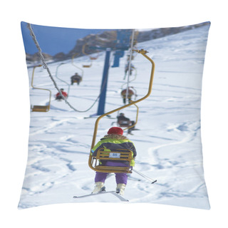 Personality  Ski Elevator Pillow Covers
