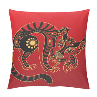 Personality  Year Of The Tiger. Chinese Horoscope Animal Sign Pillow Covers