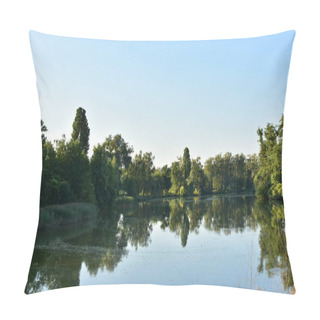 Personality  Beautiful Green Landscape And Lake, Pillow Covers