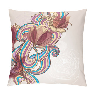 Personality  Floral Decoration Vector Illustration Pillow Covers