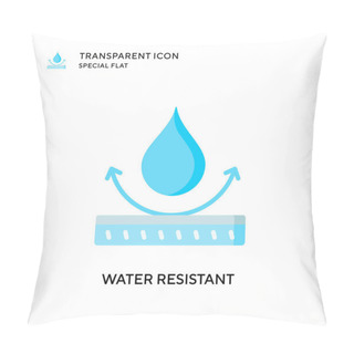 Personality  Water Resistant Vector Icon. Flat Style Illustration. EPS 10 Vector. Pillow Covers