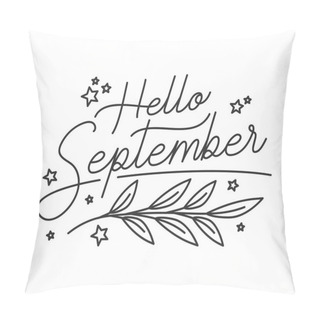 Personality  Design Of Hello September Lettering Pillow Covers