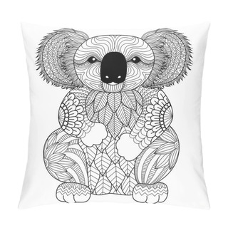 Personality  Drawing Zentangle  Koala Pillow Covers