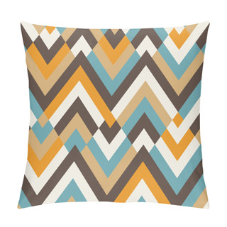 Personality  Seamless Ethnic Zigzag Pattern Background Pillow Covers