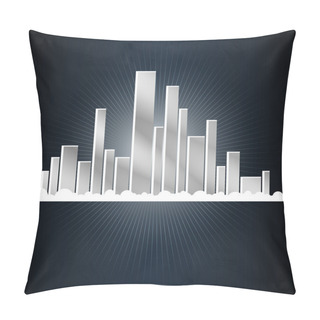 Personality  Abstract City. Vector Illustration Pillow Covers