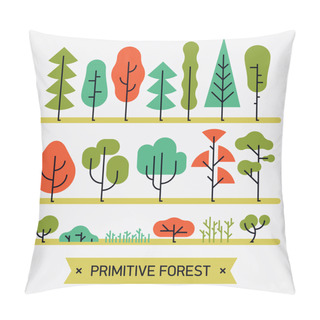 Personality  Beautiful Forest Plats, Trees Pillow Covers