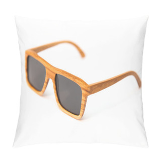 Personality  Fashion Sunglasses. Isolated On White Background Pillow Covers
