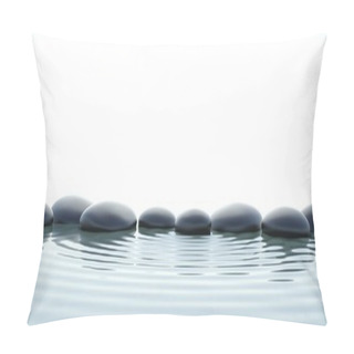 Personality  Zen Stones In Water On Widescreen Pillow Covers