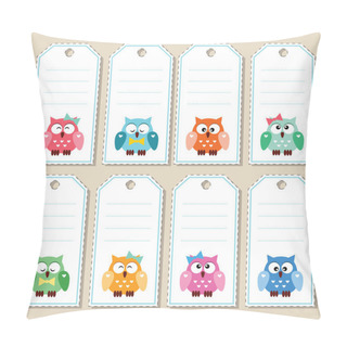 Personality  Owl Gift Tags Pillow Covers