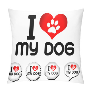Personality  I Love Dog Pillow Covers