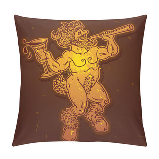 Personality  Vector Gold Satyr Pillow Covers