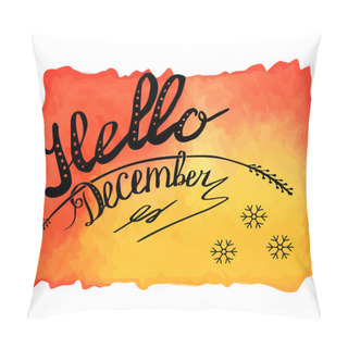 Personality  Autumn Watercolor Banner With Hand Lettering Pillow Covers