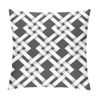 Personality  Seamless Pattern Of Intertwined Zigzag Lines Pillow Covers