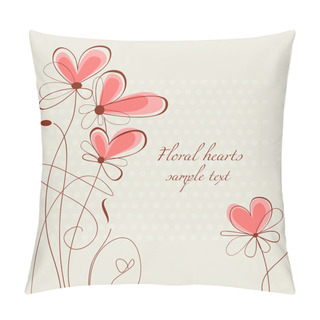 Personality  Floral Hearts Decoration Pillow Covers
