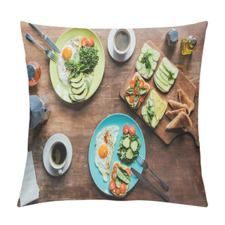 Personality  Healthy Breakfast For Two Pillow Covers