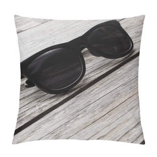 Personality  Eyeglasses Glasses With Black Frame Pillow Covers