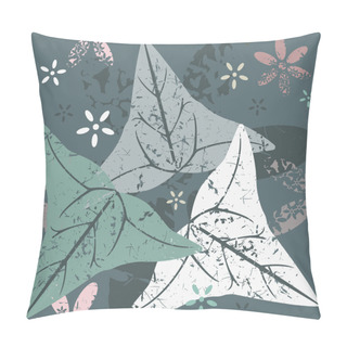 Personality  Pattern With Leaves And Flowers Pillow Covers