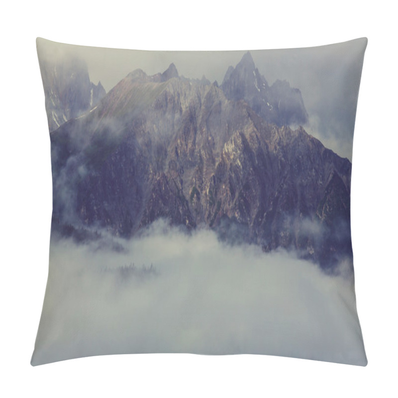 Personality  Picturesque Canadian mountains  pillow covers