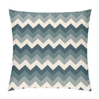 Personality  Chevron Pattern Seamless Vector Arrows Geometric Design Colorful White Blue Grey Dark Blue Pillow Covers