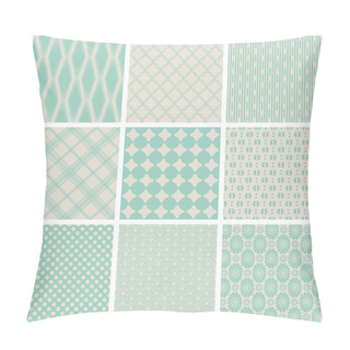Personality  Set Of Seamless Vintage Patterns Pillow Covers